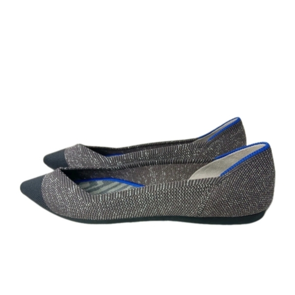 Rothy's The Point Captoe Flats Shoes Women's Size 7 Twilight Metallic Brown - Picture 5 of 10